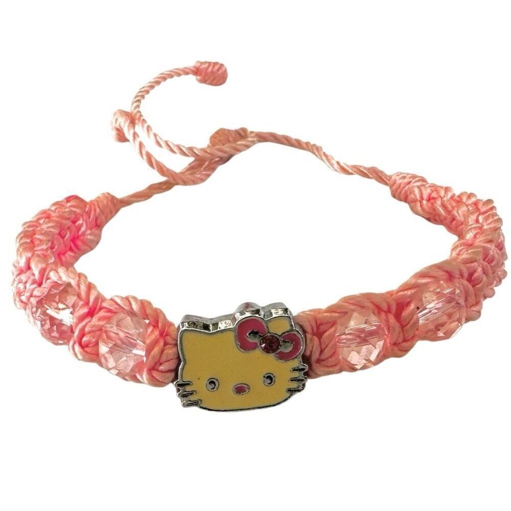 Hello Kitty macrame adjustable bracelet - Picture 3 of 8